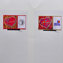 Collection timbres de France 2005-2006 neufs** et oblitérés complet en album Safe.