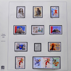 Collection timbres de France 2005-2006 neufs** et oblitérés complet en album Safe.