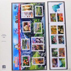 Collection timbres de France 2005-2006 neufs** et oblitérés complet en album Safe.