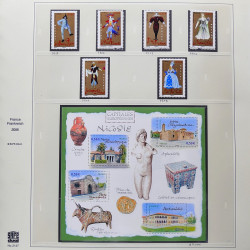 Collection timbres de France 2005-2006 neufs** et oblitérés complet en album Safe.