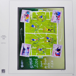 Collection timbres de France 2005-2006 neufs** et oblitérés complet en album Safe.