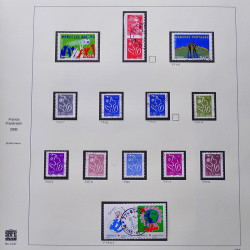 Collection timbres de France 2005-2006 neufs** et oblitérés complet en album Safe.