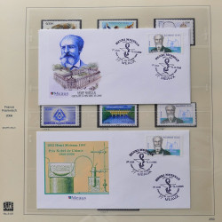 Collection timbres de France 2005-2006 neufs** et oblitérés complet en album Safe.