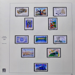 Collection timbres de France 2005-2006 neufs** et oblitérés complet en album Safe.