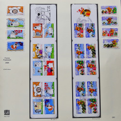 Collection timbres de France 2005-2006 neufs** et oblitérés complet en album Safe.
