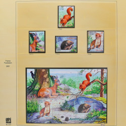 Collection timbres de France 2001-2002 neufs** et oblitérés complet en album Safe.
