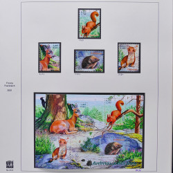 Collection timbres de France 2001-2002 neufs** et oblitérés complet en album Safe.