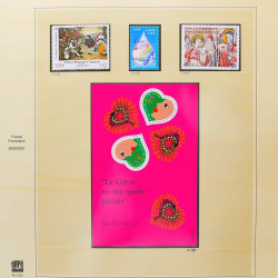 Collection timbres de France 2001-2002 neufs** et oblitérés complet en album Safe.