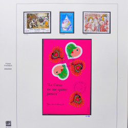 Collection timbres de France 2001-2002 neufs** et oblitérés complet en album Safe.