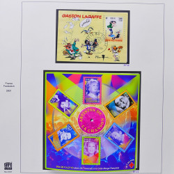 Collection timbres de France 2001-2002 neufs** et oblitérés complet en album Safe.