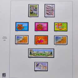 Collection timbres de France 2001-2002 neufs** et oblitérés complet en album Safe.