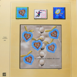 Collection timbres de France 2001-2002 neufs** et oblitérés complet en album Safe.