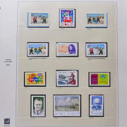 Collection timbres de France 2001-2002 neufs** et oblitérés complet en album Safe.