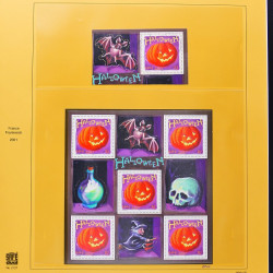 Collection timbres de France 2001-2002 neufs** et oblitérés complet en album Safe.