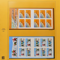 Collection timbres de France 2001-2002 neufs** et oblitérés complet en album Safe.