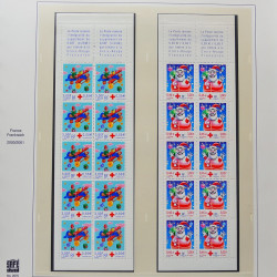 Collection timbres de France 2001-2002 neufs** et oblitérés complet en album Safe.