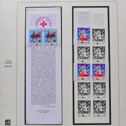 Collection timbres de France 2001-2002 neufs** et oblitérés complet en album Safe.