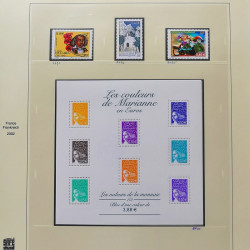 Collection timbres de France 2001-2002 neufs** et oblitérés complet en album Safe.