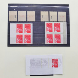 Collection timbres de France 2001-2002 neufs** et oblitérés complet en album Safe.