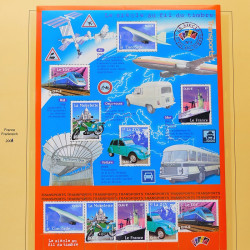 Collection timbres de France 2001-2002 neufs** et oblitérés complet en album Safe.