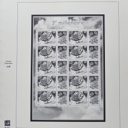 Collection timbres de France 2001-2002 neufs** et oblitérés complet en album Safe.