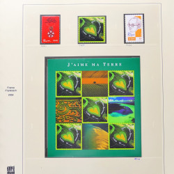 Collection timbres de France 2001-2002 neufs** et oblitérés complet en album Safe.