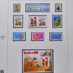 Collection timbres de France 2001-2002 neufs** et oblitérés complet en album Safe.