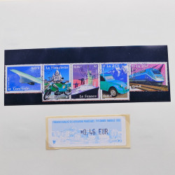 Collection timbres de France 2001-2002 neufs** et oblitérés complet en album Safe.