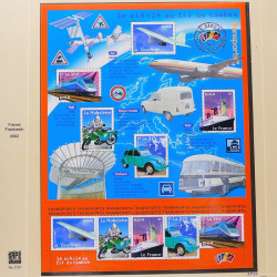 Collection timbres de France 2001-2002 neufs** et oblitérés complet en album Safe.