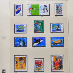 Collection timbres de France 2001-2002 neufs** et oblitérés complet en album Safe.