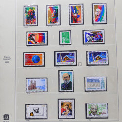 Collection timbres de France 2001-2002 neufs** et oblitérés complet en album Safe.