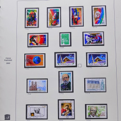 Collection timbres de France 2001-2002 neufs** et oblitérés complet en album Safe.