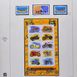 Collection timbres de France 2001-2002 neufs** et oblitérés complet en album Safe.