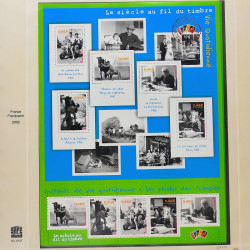 Collection timbres de France 2001-2002 neufs** et oblitérés complet en album Safe.