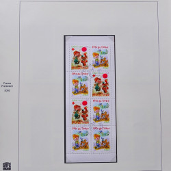 Collection timbres de France 2001-2002 neufs** et oblitérés complet en album Safe.