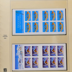 Collection timbres de France 2001-2002 neufs** et oblitérés complet en album Safe.
