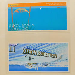 Collection timbres de France 2001-2002 neufs** et oblitérés complet en album Safe.