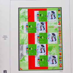 Collection timbres de France 2001-2002 neufs** et oblitérés complet en album Safe.