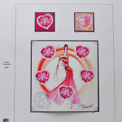 Collection timbres de France 2003-2004 neufs** et oblitérés complet en album Safe.