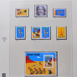 Collection timbres de France 2003-2004 neufs** et oblitérés complet en album Safe.