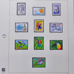 Collection timbres de France 2003-2004 neufs** et oblitérés complet en album Safe.