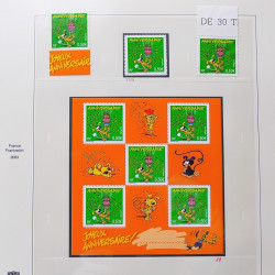 Collection timbres de France 2003-2004 neufs** et oblitérés complet en album Safe.