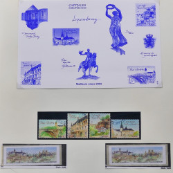 Collection timbres de France 2003-2004 neufs** et oblitérés complet en album Safe.