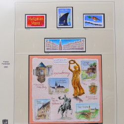 Collection timbres de France 2003-2004 neufs** et oblitérés complet en album Safe.