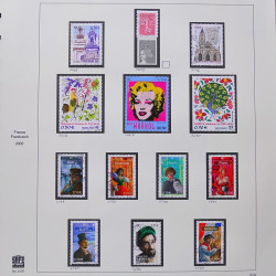 Collection timbres de France 2003-2004 neufs** et oblitérés complet en album Safe.