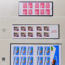 Collection timbres de France 2003-2004 neufs** et oblitérés complet en album Safe.