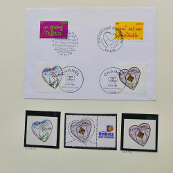 Collection timbres de France 2003-2004 neufs** et oblitérés complet en album Safe.