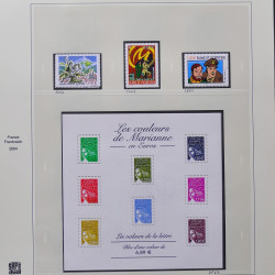 Collection timbres de France 2003-2004 neufs** et oblitérés complet en album Safe.
