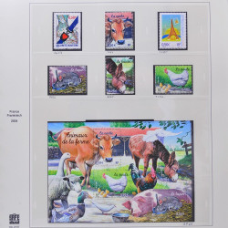 Collection timbres de France 2003-2004 neufs** et oblitérés complet en album Safe.