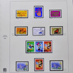 Collection timbres de France 2003-2004 neufs** et oblitérés complet en album Safe.